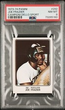 PSA 8 NM-MT Joe Frazier 1973 Panini #292 Rare Trading Card Campioni Dello Sport