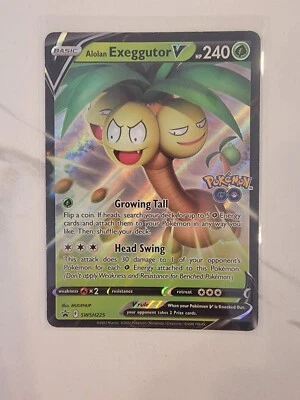 Pokemon Card - SWSH  Alolan Exeggutor V SWSH225 - Near Mint (NM) - Image 1 of 2
