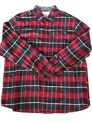 Weatherproof Red Flannel Shirt Mens Size XXL Original Vintage Button Down Collar - Image 1 of 4