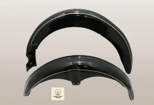 FIT FOR AJS Black Steel Mudguard Set - Bild 1 von 7