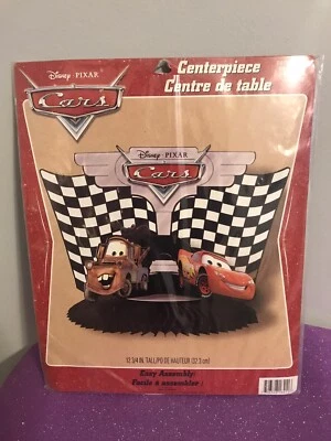 Disney Pixar Cars Table Centerpiece Birthday Decor Hallmark Party Express New - Image 1 of 4