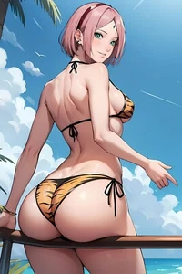 Naruto - Sakura Haruno (Bikini) - 4 x 6 Inches Art Print Photograph - Picture 1 of 1