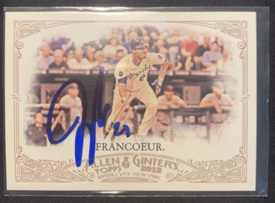 Jeff Francoeur Kansas City Royals Signed Auto 2012 Topps Allen & Ginter Card 162 - Image 1 of 4