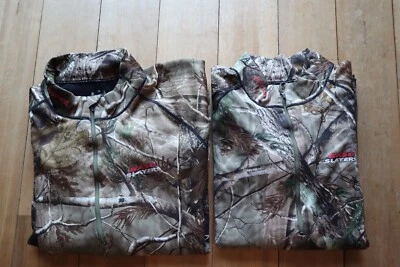 Par de Camisas SCENTLOK Camuflaje Cremallera Cuello LS Forradas de Vellón Capas Base XL Foto 1 de 4