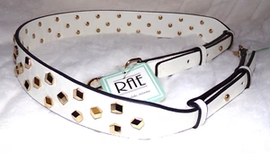 New Western shoulder Bag purse WHITE GOLD Rivet studs novelty REPLACEMENT STRAP - Picture 1 of 5