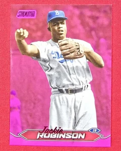 2024 Topps Stadium Club JACKIE ROBINSON #28 Pink Foil Dodgers - Picture 1 of 2