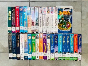 33 - 90er Katholisches Christentum Religion VEGGIETALES Anfänger Bibel VHS Kassette Lot - Bild 1 von 8