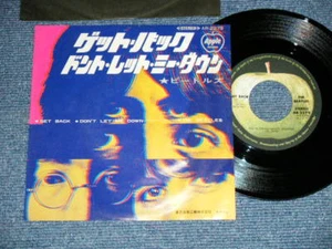 BEATLES Japan AR-2279 Ex+ 7"45 GET BACK 500 yen mark - Foto 1 di 8