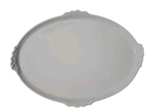Original Bohemia Oval Serving Plate Tray White Czech Porcelain 12x17in Farmhouse - Picture 1 of 8