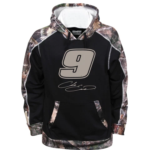Chase Elliott 2023 TrueTimber Name and #9 Camo Hoodie Cover