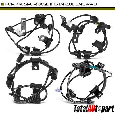 4x Nuevo Sensor de Velocidad de Rueda ABS para Kia Sportage 11-16 L4 2.0L 2.4L Delantero y Trasero  Foto 1 de 4