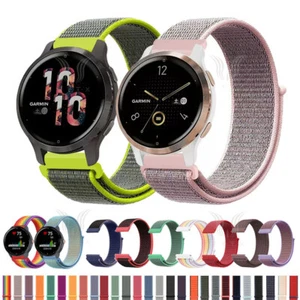 For Garmin Forerunner 645 255 245 55 vivoactive Venu Nylon Loop Strap Watch band - Picture 1 of 43