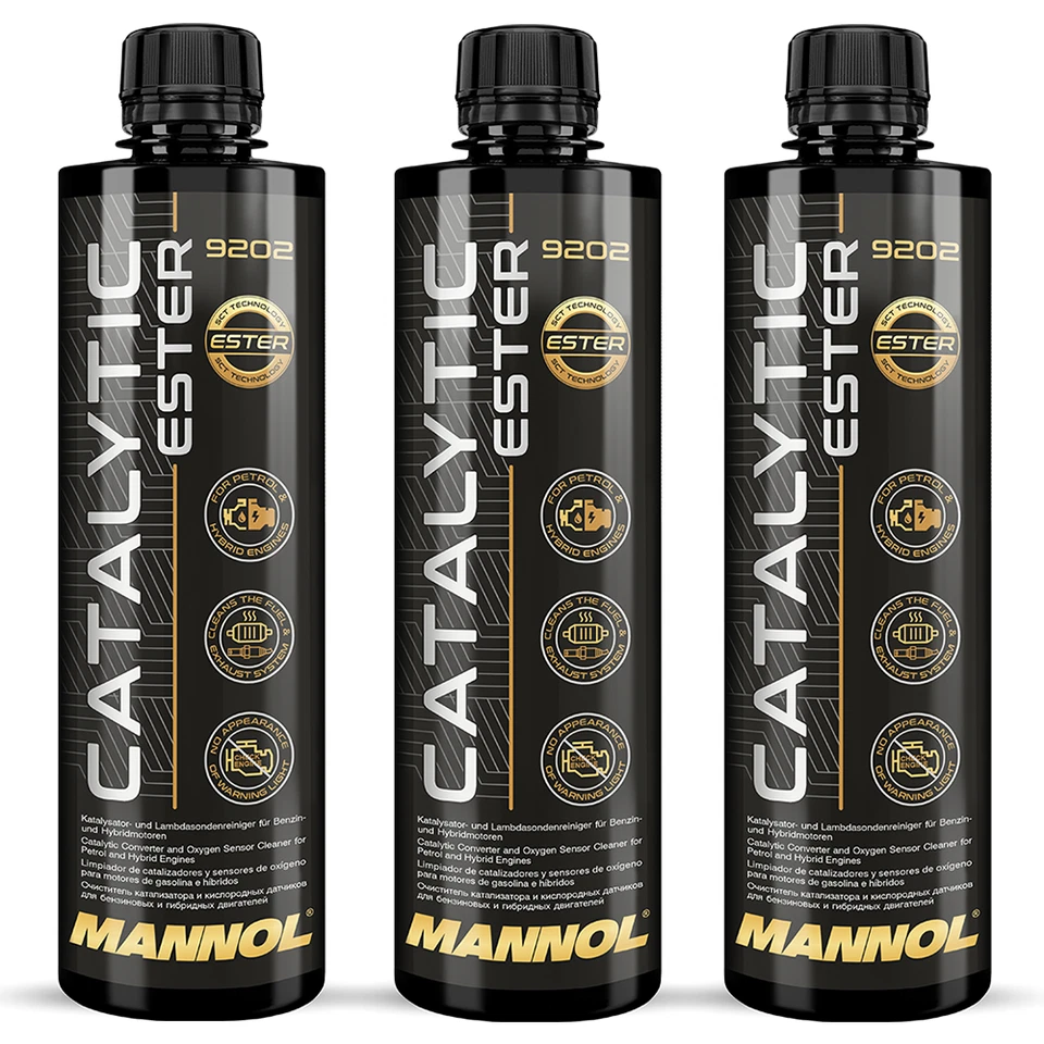 3x 450 ml 9202 MANNOL KATALYSATOR ESTER REINIGER LAMBDASONDEN BENZIN ADDITIV