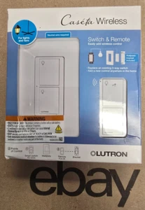 Lutron P-PKG1WS-WH Caseta Smart Switch Kit with Remote - White - Picture 1 of 2