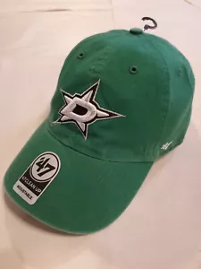 NWTs-'47 NHL Dallas Stars, Green Adjustable Clean Up Cap OSFA All Cotton - Picture 1 of 5