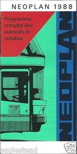 Bus Brochure - Neoplan - Product Line Overview - 1988 - French Language (BU34) - Picture 1 of 1