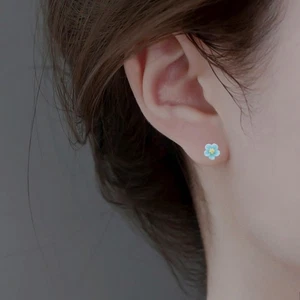 Delicate Flower Clover Earrings Set of 6 Pairs for Stylish Accessories - Picture 1 of 12