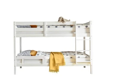 Letto a castello ACCEGLIO in legno massiccio di pino bianco, LAP 207x140x97 cm - Immagine 1 di 4