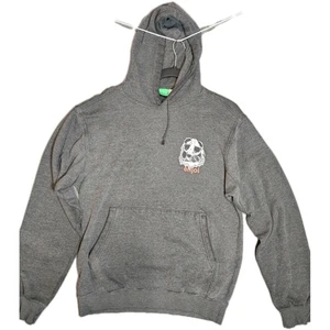 Men Charcoal Heather Enjoi Panda Ripper Pullover Hoodie Skateboarding Sweatshirt - Bild 1 von 7