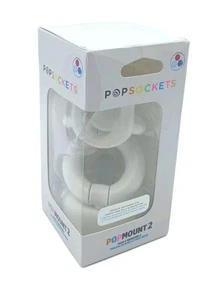 PopSockets PopMount 2 White Cellphone Car Dash Windshield Mount - Picture 1 of 6