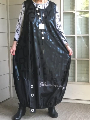 LAGENLOOK BOHO PUNK GÓTICO STEAMPUNK BURBUJA GLOBO NEGRO+COLLAR NUEVO Foto 1 de 4