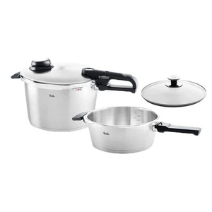 Fissler Vitavit Premium Olla a Presión 8 L + 4 L Juegos Plus Tapa de Cristal ... - Imagen 1 de 1