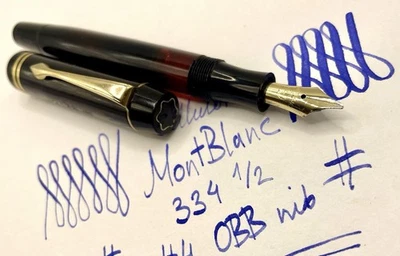 Rare MINT MONTBLANC 334 1/2 CELLULOID Fountain Pen- OBB Nib-RESTORED-234 232 142 - Image 1 of 4