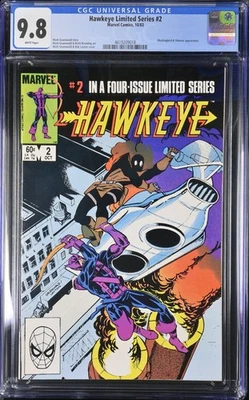 Hawkeye Limited Series #2 CGC NM/M 9.8 White Pages Marvel 1983 - Image 1 of 2