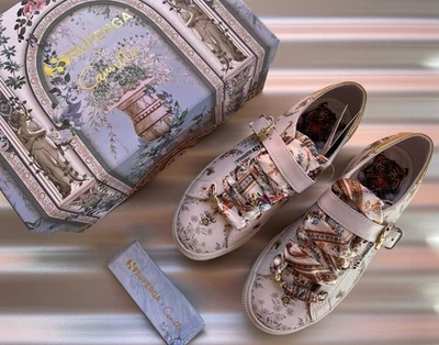 Camilla x Superga 2790 Bon Flowers Charm Buckle Low Top Platform Sneaker - EU 37 - Image 1 of 4