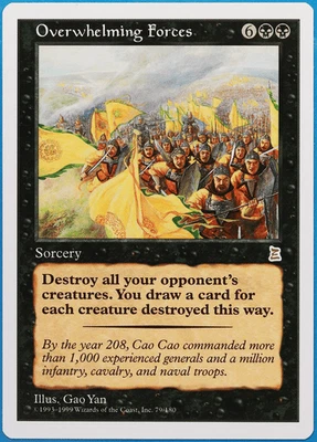 Overwhelming Forces Portal Three Kingdoms NM Black Rare CARD (506702) ABUGames - Image 1 of 2