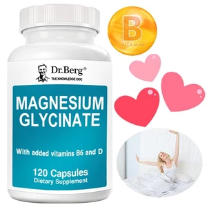 Magnesiumglycinat - mit Vitamin B6 + D - gleicht Stress aus - 120 Kapseln - Bild 1 von 11