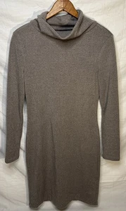 Vestido Suéter Banana Republic Cuello Alto Para Mujer’s XS Marrón Crema Tejido Ajustado - Imagen 1 de 12
