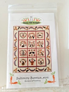 "BALTIMORE BUNNIES" BUNNY HILL DESIGNS size 64 X 79 2006 BOM 13 PATTERNS - Picture 1 of 6