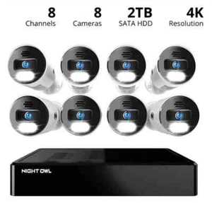 Night Owl CL-BT8WN2-F88L 10 canali Wi-Fi NVR con HD 2 TB, 8 telecamere 4K HD - Foto 1 di 3