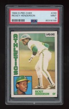 RICKEY HENDERSON - PSA 9 - 1984 O Pee Chee #230 - New Slab - Combine S/H