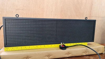 LED Scrolling Sign Multicolor Message Display Board Programmable via WiFi - Image 1 of 4
