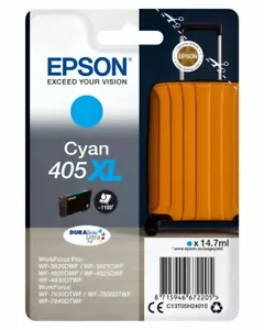 Cartuccia Epson 405 XL valigia inchiostro ciano originale - Imagen 1 de 1