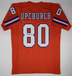 RICK UPCHURCH Signed Denver Broncos Custom XL Jersey (JSA Witness COA) - Picture 1 of 5