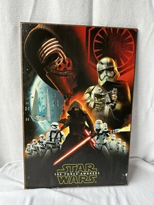 OFFICIAL STAR WARS THE FORCE AWAKENS 19x13 POSTER WOOD BOARD WALL ART - Bild 1 von 12