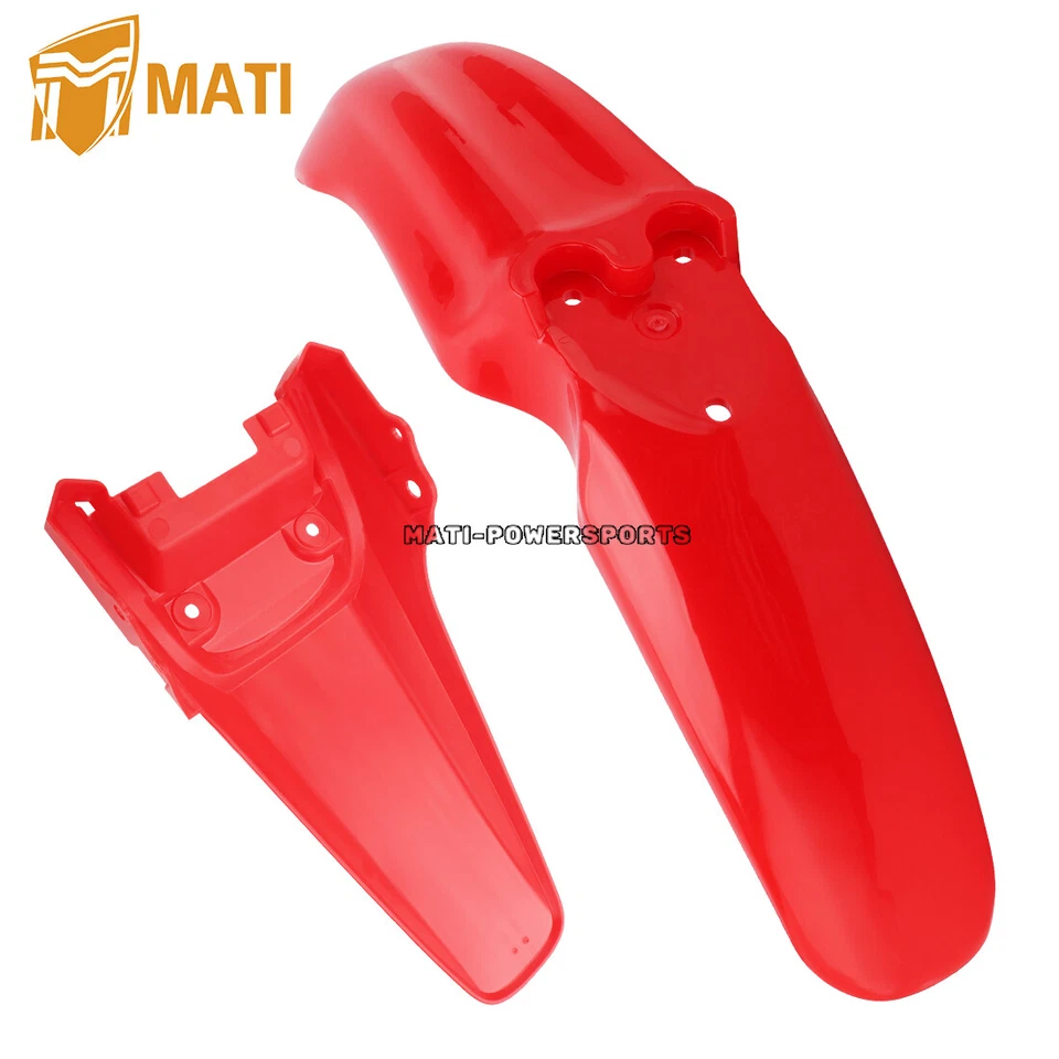 Guardabarros delantero trasero para Honda CRF80F CRF100F 2004 05 06 07 2008 guardabarros de plástico Foto 1 de 4