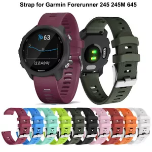 Band Strap For Garmin Forerunner 245/Vivoactive 3 Music Silicone Bracelet Wrist - Picture 1 of 17