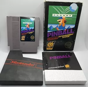 Pinball NES Nintendo Complete CIB Authentic! Tested Working. Box Manual Game - Picture 1 of 5