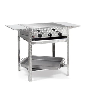 Edelstahl-Brenner Gasgrill Gasbräter stationär 3-flammig 11kW BBQ Neu K3STAP - Bild 1 von 5