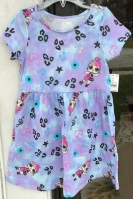 Vestido Skater Sorpresa LOL para Niña Talla S 6/6X Púrpura y Azul Nuevo *08 Foto 1 de 4