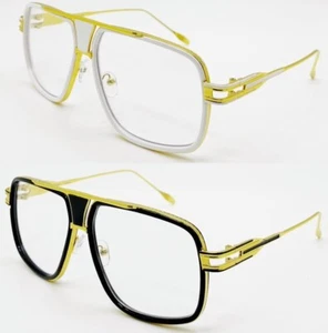 NUEVAS Gafas de Sol Hip Hop Sombras para Hombre Oro Cuadrado Rapero Moda Gafas (#426) - Imagen 1 de 9