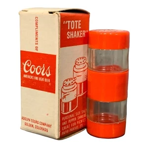 Vintage Collectible Coors Tote Shaker Personal Size 2 Inches Travel Size - Picture 1 of 5