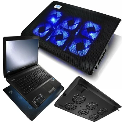 AABCOOLING NC70 NOTEBOOK KÜHLER COOLER PAD LAPTOP 6-LÜFTER Ständer Kühlpad LED - Bild 1 von 4