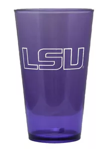 LSU Tigers NCAA 16 oz Boelter Brands Plastic Pint Glass / Tumbler - Picture 1 of 1