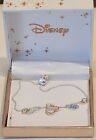 Disney Never Stop Dreaming Charm Bracelet Open Box Fine Silver Plated $50 Retail