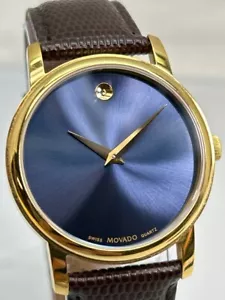 Movado BOLD 38mm ref. MO.01.1.34.6002 quadrante blu cassa oro quarzo svizzero (NJL028164) - Foto 1 di 9